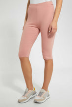 Load image into Gallery viewer, Redtag-Pink-Knee-Length-Capri-Leggings-Women&#39;s-
