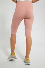 Load image into Gallery viewer, Redtag-Pink-Knee-Length-Capri-Leggings-Women&#39;s-
