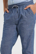 Load image into Gallery viewer, Redtag-Blue-Plain-Casual-Trouser-Pants-Jogger-Fit-Senior-Boys-9 to 14 Years
