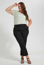 تنزيل الصورة على معرض الصور، Redtag-Black-Buckle-Detail-Trouser-Culottes-Women&#39;s-
