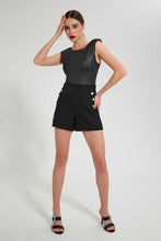 تنزيل الصورة على معرض الصور، Redtag-Black-Sleeveless-Bodysuit-Tops-Women&#39;s-
