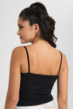 Load image into Gallery viewer, Redtag-Black-Plain-Half-Strappy-Vest-Vests-Women&#39;s-
