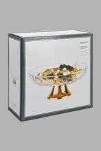 Load image into Gallery viewer, Redtag-Gold-Glass-Serving-Bowl-Serving-Bowls-Home-Dining-
