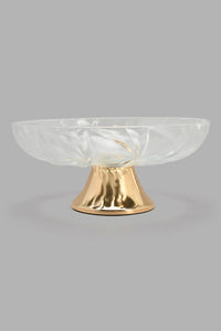 Redtag-Gold-Glass-Serving-Bowl-Serving-Bowls-Home-Dining-