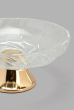 Load image into Gallery viewer, Redtag-Gold-Glass-Serving-Bowl-Serving-Bowls-Home-Dining-
