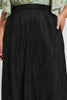 Black Plisse Maxi Skirt