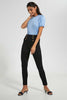 Redtag-Blue-Basic-Puff-Sleeve-Top-Tops-Women's-