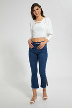 تنزيل الصورة على معرض الصور، Redtag-White-Puff-Sleeve-Square-Neck-Top-Tops-Women&#39;s-
