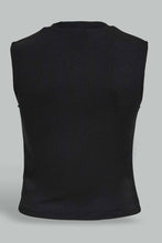 تنزيل الصورة على معرض الصور، Redtag-Black-Top-Square-Cut-Neckline-Top-Tops-Women&#39;s-
