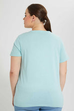 تنزيل الصورة على معرض الصور، Redtag-Blue-Graphic-T-Shirt-Graphic-T-Shirts-Women&#39;s-
