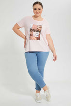 تنزيل الصورة على معرض الصور، Redtag-Beige-Sequin-T-Shirt-Graphic-T-Shirts-Women&#39;s-
