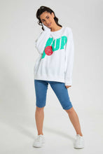 تنزيل الصورة على معرض الصور، Redtag-Ecru-7Up-Printed-Sweatshirt-Sweatshirts-Women&#39;s-
