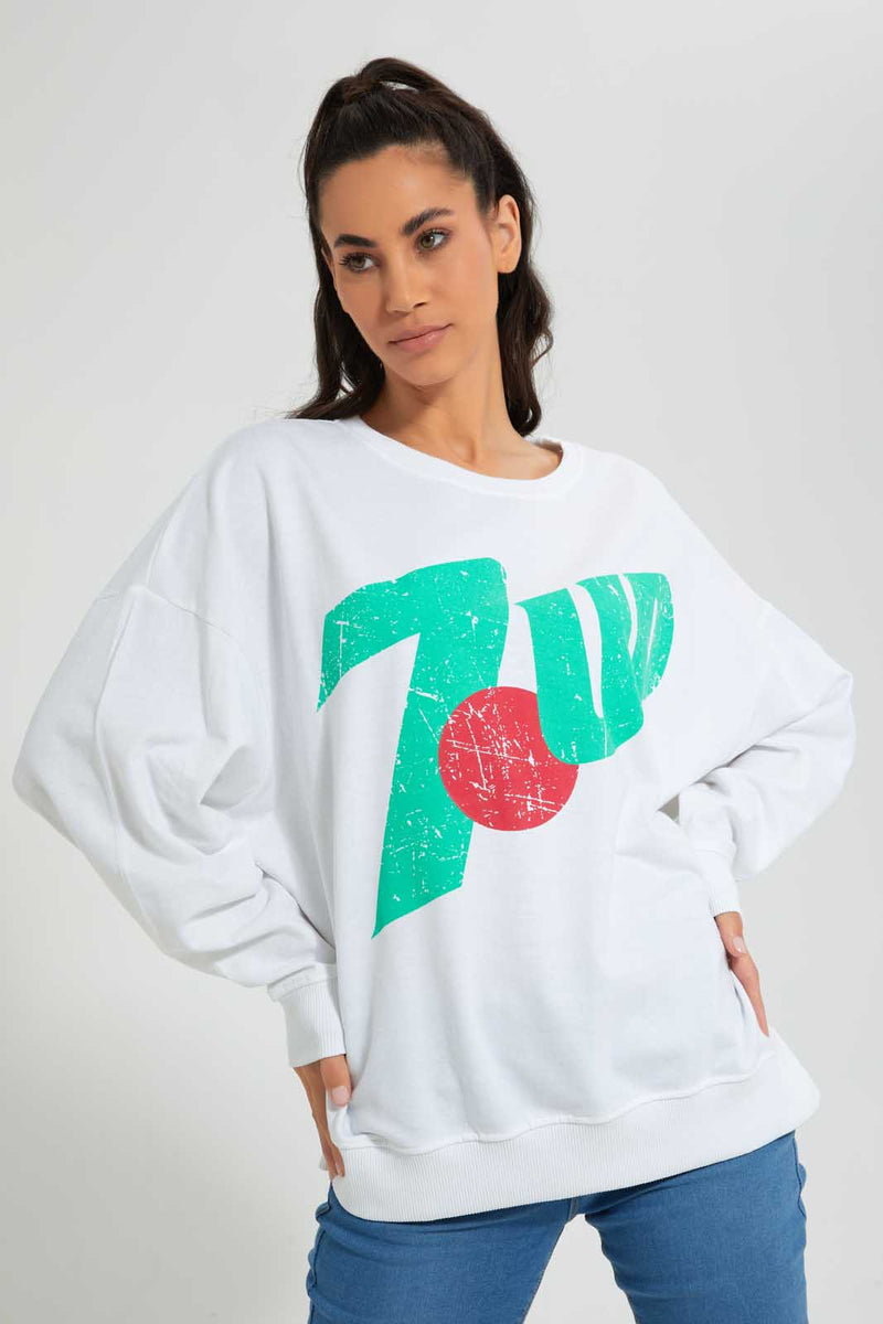 Redtag-Ecru-7Up-Printed-Sweatshirt-Sweatshirts-Women's-