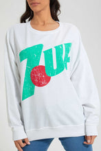 تنزيل الصورة على معرض الصور، Redtag-Ecru-7Up-Printed-Sweatshirt-Sweatshirts-Women&#39;s-
