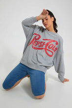 تنزيل الصورة على معرض الصور، Redtag-Grey-Pepsi-Cola-Printed-Sweatshirt-Sweatshirts-Women&#39;s-
