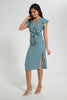 Redtag-Assorted-Stripe-Print-Wrap-Midi-Dress-Dresses-Women's-