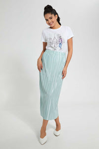 Redtag-Mint-Plisse-Midi-Skirt-Skirts-Women's-