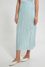 Load image into Gallery viewer, Redtag-Mint-Plisse-Midi-Skirt-Skirts-Women&#39;s-
