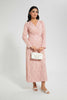 Redtag-Blush-Satin-Jacquard-Wrap-Maxi-Dress-Dresses-Women's-