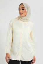 Load image into Gallery viewer, Redtag-Cream-Jacquard-Shirt-Casual-Shirts-Women&#39;s-
