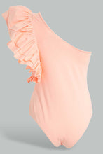 Load image into Gallery viewer, Redtag-Assorted-Assymetric-Ruffled-Body-Suit-Plain-T-Shirts-Women&#39;s-
