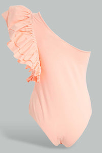 Redtag-Assorted-Assymetric-Ruffled-Body-Suit-Plain-T-Shirts-Women's-