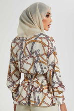 تنزيل الصورة على معرض الصور، Redtag-Cream-Chain-Print-Blouse-Blouses-Women&#39;s-
