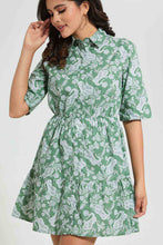 Load image into Gallery viewer, Redtag-Assorted-Printed-Poplin-Shirt-Dress-Dresses-Women&#39;s-
