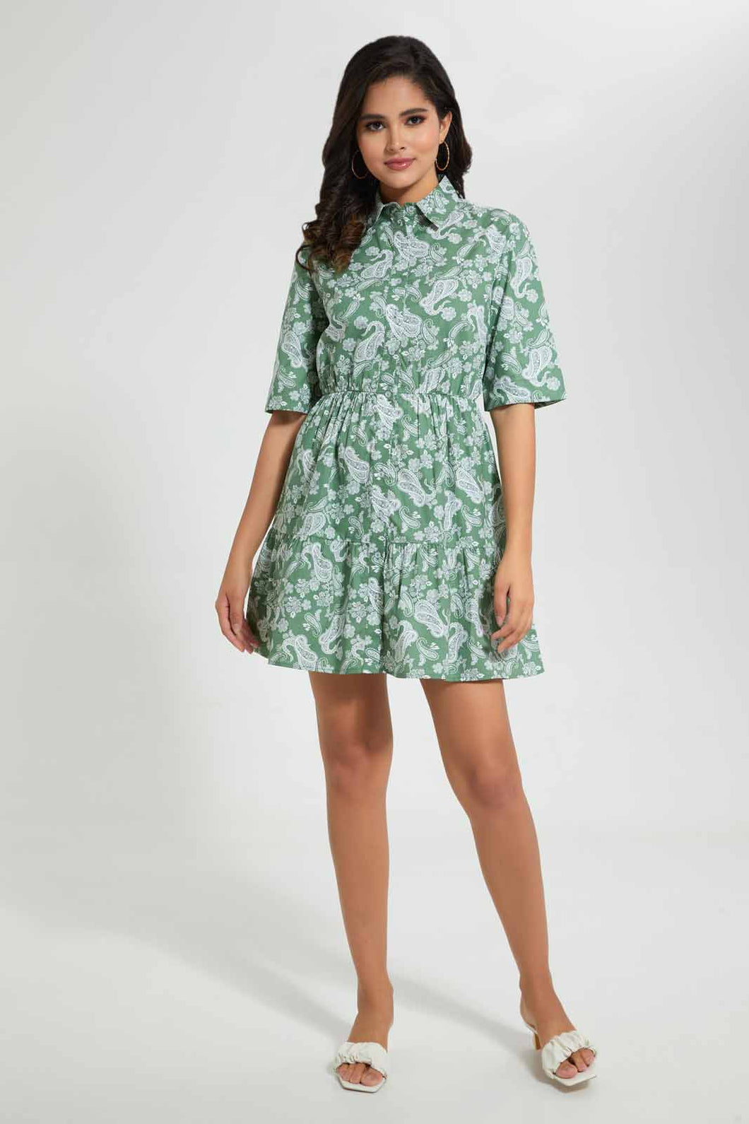 Redtag-Assorted-Printed-Poplin-Shirt-Dress-Dresses-Women's-