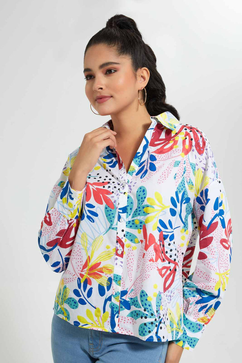 Redtag-Assorted-Printed-Poplin-Shirt-Casual-Shirts-Women's-