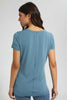 Blue Placement Print Active T-Shirt