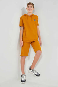Redtag-Mustard-Keyshape-SweaT-Shirt-Sweatshirts-Senior-Boys-9 to 14 Years