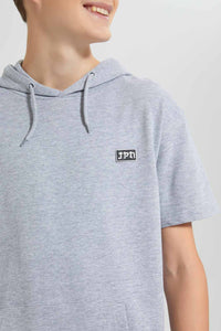 Redtag-Grey-Melange-Keyshape-SweaT-Shirt-Sweatshirts-Senior-Boys-9 to 14 Years