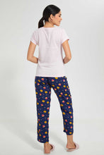 Load image into Gallery viewer, Redtag-Pink-Not-Without-Bestie-Printed-Pyjama-Set-Pyjama-Sets-Women&#39;s-
