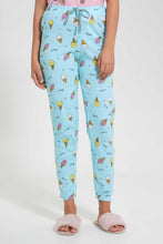 Load image into Gallery viewer, Redtag-Pink-Printed-Pyjama-Set-Pyjama-Sets-Women&#39;s-
