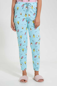 Redtag-Pink-Printed-Pyjama-Set-Pyjama-Sets-Women's-