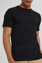 Load image into Gallery viewer, Black Crew Neck Basic T-Shirt
