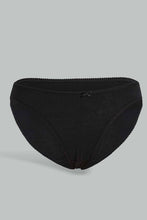 Load image into Gallery viewer, Redtag-Black-Plain-Bikini-Briefs(5-Pack)-Briefs-Bikini-Women&#39;s-
