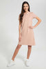 Redtag-Pink-Polo-Pique-Collared-Dress-Dresses-Senior-Girls-9 to 14 Years