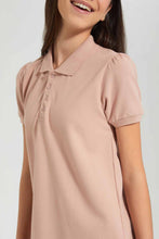 Load image into Gallery viewer, Redtag-Pink-Polo-Pique-Collared-Dress-Dresses-Senior-Girls-9 to 14 Years
