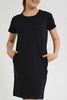 Redtag-Black-Basic-Knitted-Dress-Dresses-Senior-Girls-9 to 14 Years