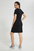 Load image into Gallery viewer, Redtag-Black-Basic-Knitted-Dress-Dresses-Senior-Girls-9 to 14 Years
