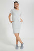 Redtag-Grey-Melange-Basic-Knitted-Dress-Dresses-Senior-Girls-9 to 14 Years