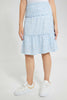 Redtag-Lt-Blue-Floral-Tiered-Skirt-Skirts-Senior-Girls-9 to 14 Years