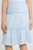 Redtag-Lt-Blue-Floral-Tiered-Skirt-Skirts-Senior-Girls-9 to 14 Years