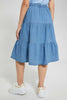 Redtag-Denim-Blue-Tiered-Skirt-Skirts-Senior-Girls-9 to 14 Years