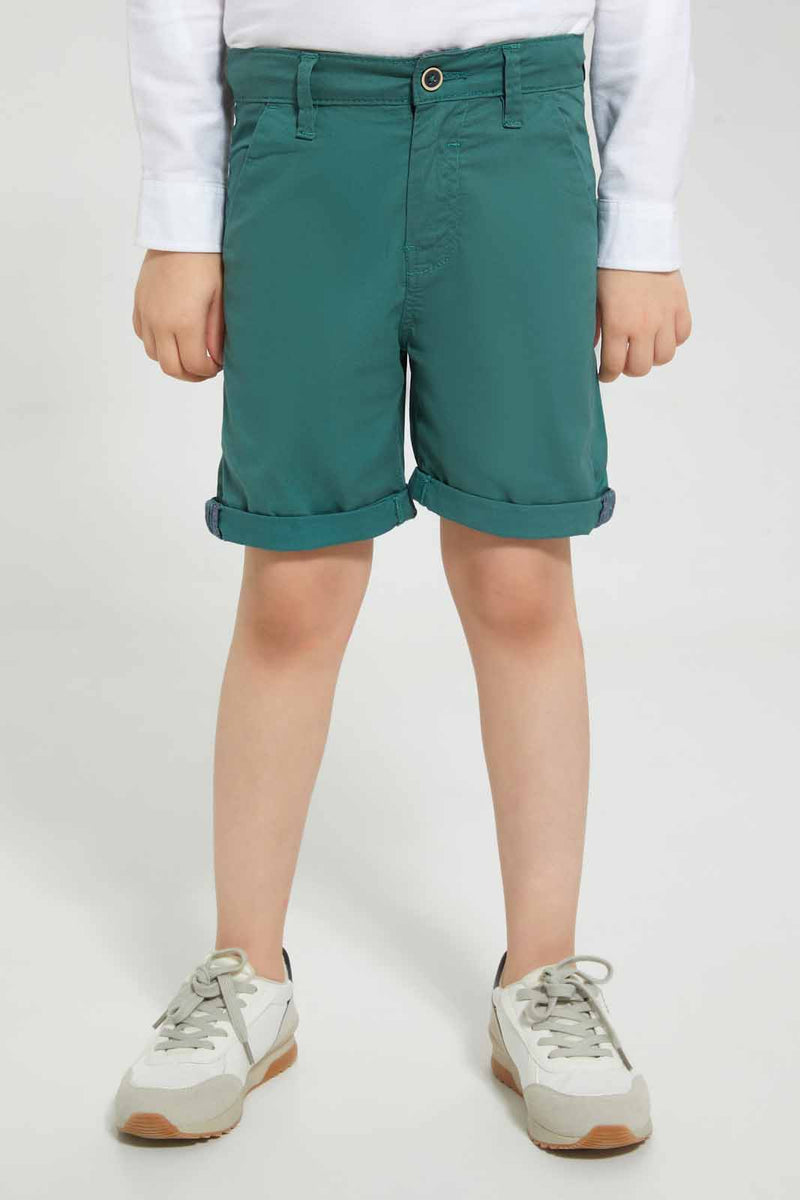 Redtag-Olive-Chino-Short-Chino-Shorts-Boys-2 to 8 Years