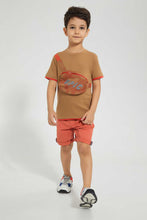 تنزيل الصورة على معرض الصور، Redtag-Orange-Chino-Short-Chino-Shorts-Boys-2 to 8 Years
