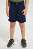 Redtag-Navy-Chino-Short-Chino-Shorts-Boys-2 to 8 Years