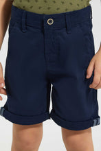 Load image into Gallery viewer, Redtag-Navy-Chino-Short-Chino-Shorts-Boys-2 to 8 Years
